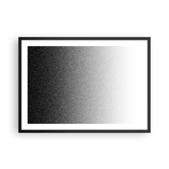 Obraz - Plakat - W stronę światła - 70x50cm - Czarno-Biały Abstrakcja Gradient - Nowoczesny modny obraz Plakat czarna rama ARTTOR ARTTOR