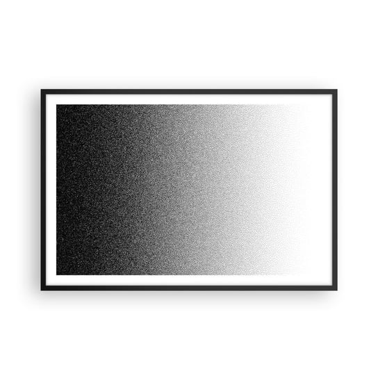 Obraz - Plakat - W stronę światła - 91x61cm - Czarno-Biały Abstrakcja Gradient - Foto Plakaty na ścianę w czarnej ramie - Plakat do Salonu Sypialni ARTTOR ARTTOR