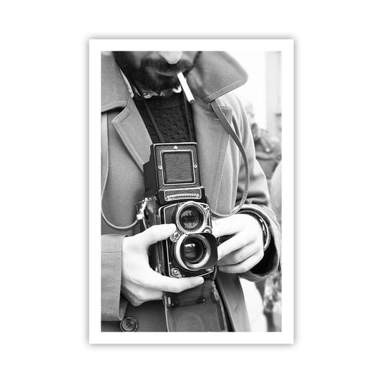 Obraz - Plakat - W stylu retro - 61x91cm - Aparat Fotograficzny Vintage Kamera - Foto Plakaty na ścianę bez ramy - Plakat do Salonu Sypialni ARTTOR ARTTOR