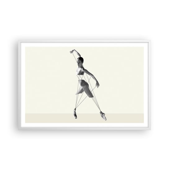 Obraz - Plakat - W teatrze świata - 91x61cm - Abstrakcja Baletnica Taniec - Foto Plakaty na ścianę w ramie białej - Plakat do Salonu Sypialni ARTTOR ARTTOR