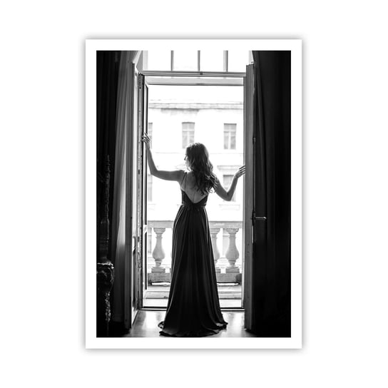 Obraz - Plakat - W wielkim stylu - 70x100cm - Kobieta Moda Modelka - Foto Plakaty bez ramy na ścianę do Salonu Sypialni ARTTOR ARTTOR