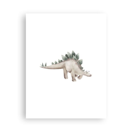 Obraz - Plakat - Wasz przyjaciel - 30x40cm - Dinozaur Dziecięcy Stegozaur - Foto Plakaty na ścianę bez ramy - Plakat do Salonu Sypialni ARTTOR ARTTOR