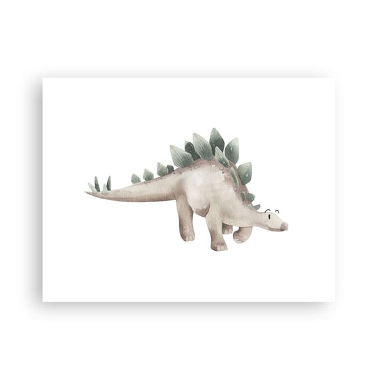 Obraz - Plakat - Wasz przyjaciel - 40x30cm - Dinozaur Dziecięcy Stegozaur - Foto Plakaty na ścianę bez ramy - Plakat do Salonu Sypialni ARTTOR ARTTOR