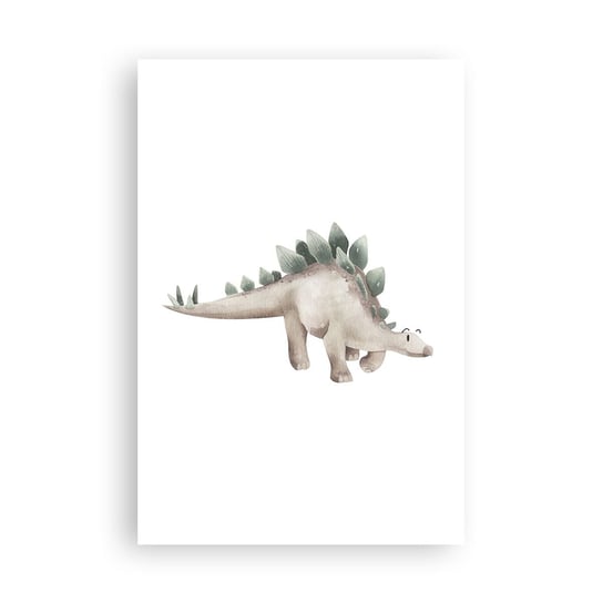Obraz - Plakat - Wasz przyjaciel - 61x91cm - Dinozaur Dziecięcy Stegozaur - Foto Plakaty na ścianę bez ramy - Plakat do Salonu Sypialni ARTTOR ARTTOR