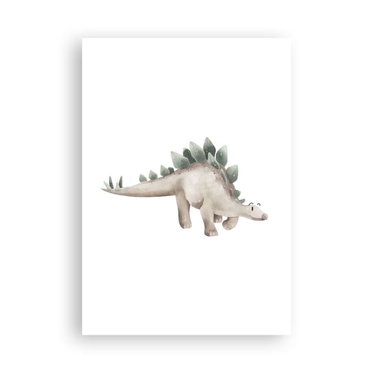 Obraz - Plakat - Wasz przyjaciel - 70x100cm - Dinozaur Dziecięcy Stegozaur - Foto Plakaty bez ramy na ścianę do Salonu Sypialni ARTTOR ARTTOR