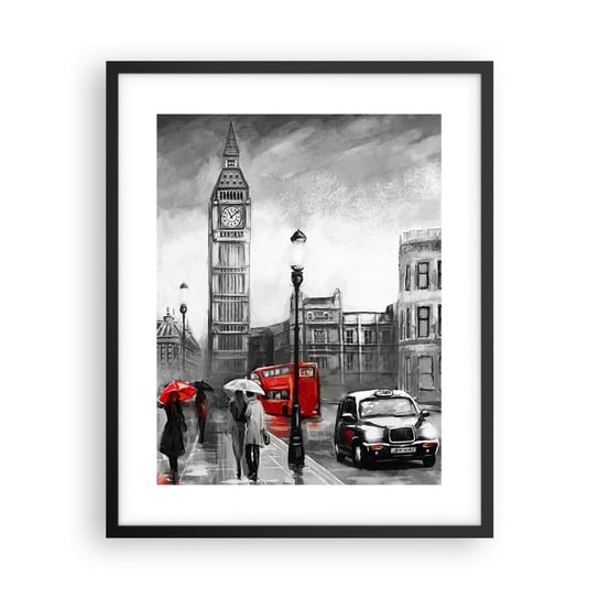 Obraz - Plakat - Wcale nie szare miasto - 40x50cm - Londyn Miasto Architektura - Foto Plakaty w ramie koloru czarnego do Salonu Sypialni ARTTOR ARTTOR