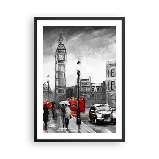 Obraz - Plakat - Wcale nie szare miasto - 50x70cm - Londyn Miasto Architektura - Nowoczesny modny obraz Plakat czarna rama ARTTOR ARTTOR