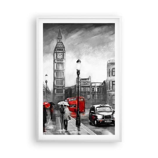 Obraz - Plakat - Wcale nie szare miasto - 61x91cm - Londyn Miasto Architektura - Foto Plakaty na ścianę w ramie białej - Plakat do Salonu Sypialni ARTTOR ARTTOR