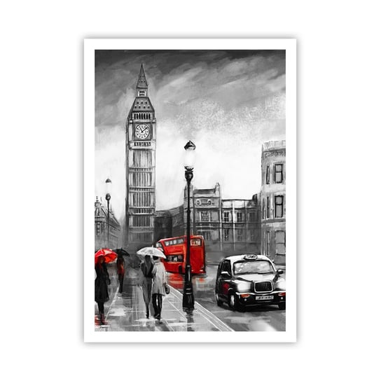 Obraz - Plakat - Wcale nie szare miasto - 70x100cm - Londyn Miasto Architektura - Foto Plakaty bez ramy na ścianę do Salonu Sypialni ARTTOR ARTTOR