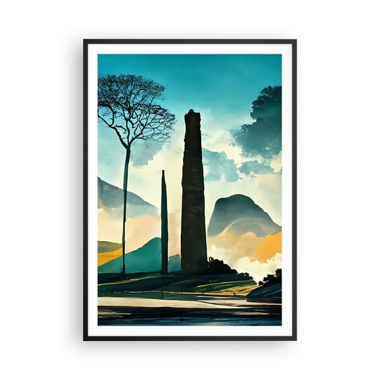 Obraz - Plakat - Wciąż wyżej i wyżej - 70x100cm - Pejzaż Brazylia Góry - Foto Plakaty w ramie koloru czarnego do Salonu Sypialni ARTTOR ARTTOR