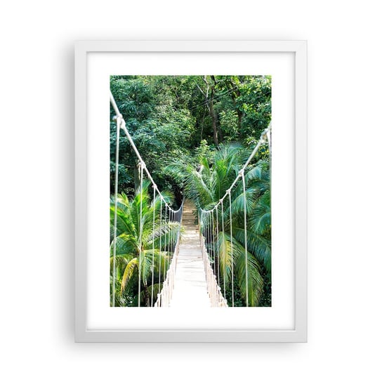 Obraz - Plakat - Welcome to the jungle! - 30x40cm - Krajobraz Dżungla Honduras - Foto Plakaty na ścianę w ramie białej - Plakat do Salonu Sypialni ARTTOR ARTTOR