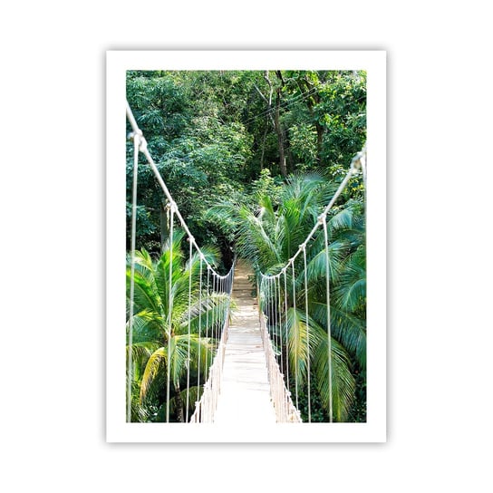 Obraz - Plakat - Welcome to the jungle! - 50x70cm - Krajobraz Dżungla Honduras - Nowoczesny modny obraz Plakat bez ramy do Salonu Sypialni ARTTOR ARTTOR
