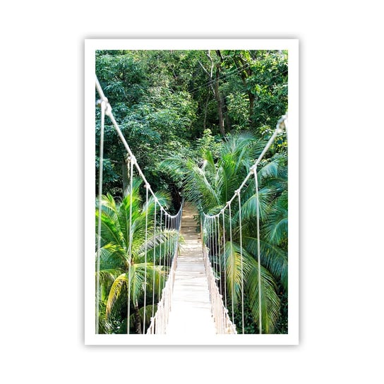 Obraz - Plakat - Welcome to the jungle! - 70x100cm - Krajobraz Dżungla Honduras - Foto Plakaty bez ramy na ścianę do Salonu Sypialni ARTTOR ARTTOR