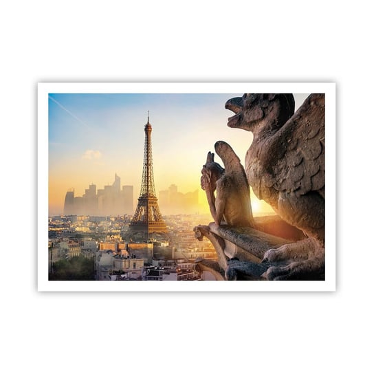 Obraz - Plakat - Wiele się zmieniło… - 100x70cm - Miasto Wieża Eiffla Paryż - Foto Plakaty bez ramy na ścianę do Salonu Sypialni ARTTOR ARTTOR