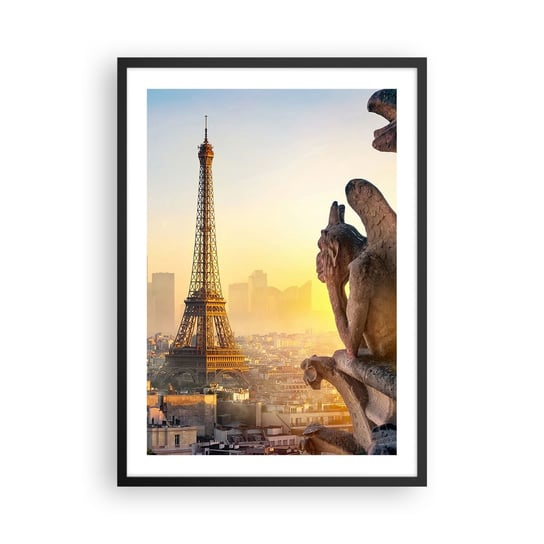 Obraz - Plakat - Wiele się zmieniło… - 50x70cm - Miasto Wieża Eiffla Paryż - Nowoczesny modny obraz Plakat czarna rama ARTTOR ARTTOR