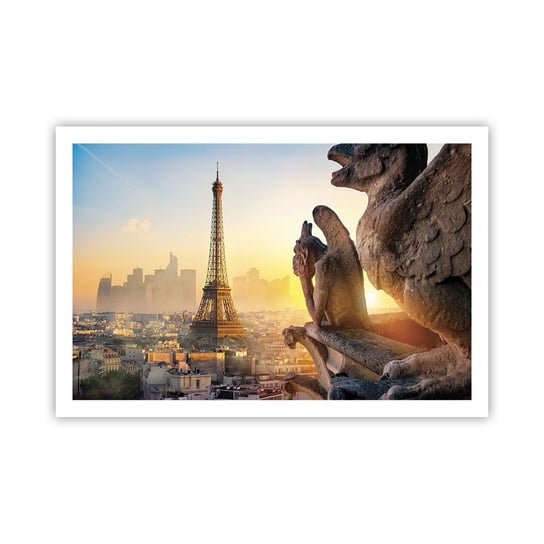 Obraz - Plakat - Wiele się zmieniło… - 91x61cm - Miasto Wieża Eiffla Paryż - Foto Plakaty na ścianę bez ramy - Plakat do Salonu Sypialni ARTTOR ARTTOR
