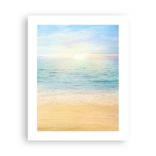 Obraz - Plakat - Wielki błękit - 40x50cm - Morze Widok Plaża - Foto Plakaty bez ramy do Salonu Sypialni ARTTOR ARTTOR