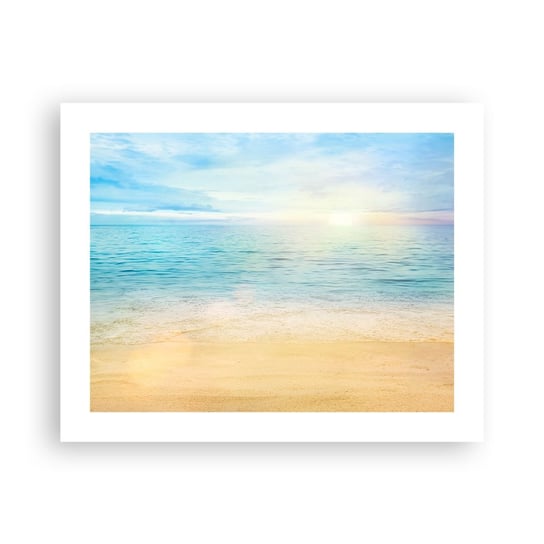 Obraz - Plakat - Wielki błękit - 50x40cm - Morze Widok Plaża - Foto Plakaty bez ramy do Salonu Sypialni ARTTOR ARTTOR