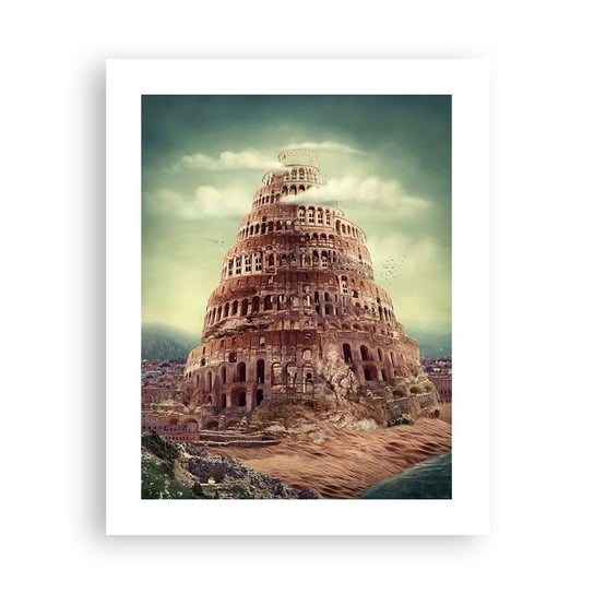 Obraz - Plakat - Wieża Babel - 40x50cm - Wieża Babel Religia - Foto Plakaty bez ramy do Salonu Sypialni ARTTOR ARTTOR