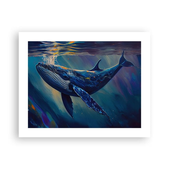 Obraz - Plakat - Witaj w moim świecie - 50x40cm - Wieloryb Ocean Podwodny - Foto Plakaty bez ramy do Salonu Sypialni ARTTOR ARTTOR