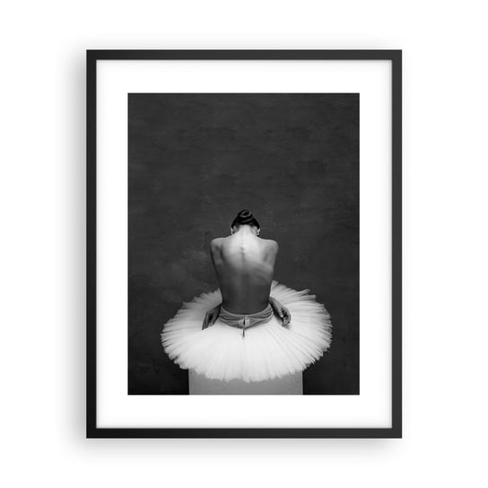 Obraz - Plakat - Właśnie rozkwita - 40x50cm - Baletnica Taniec Balet - Foto Plakaty w ramie koloru czarnego do Salonu Sypialni ARTTOR ARTTOR