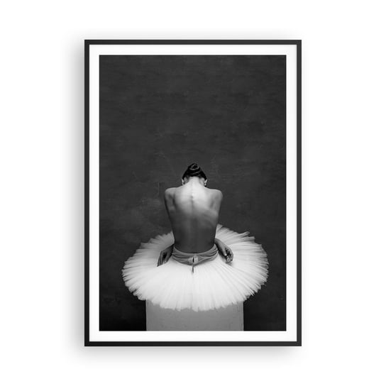 Obraz - Plakat - Właśnie rozkwita - 70x100cm - Baletnica Taniec Balet - Foto Plakaty w ramie koloru czarnego do Salonu Sypialni ARTTOR ARTTOR
