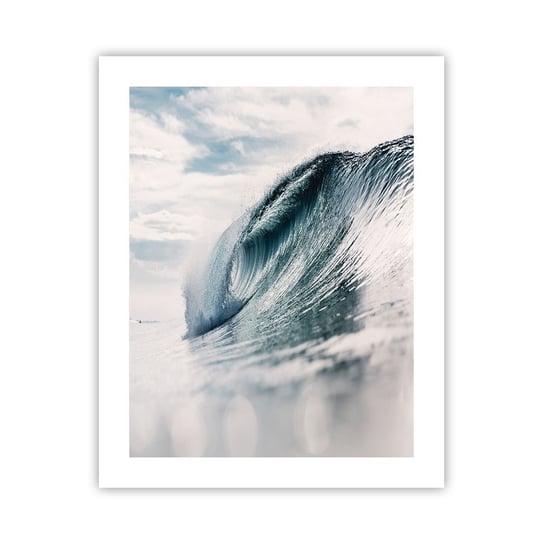 Obraz - Plakat - Wodny szczyt - 40x50cm - Fala Morska Morze Ocean - Foto Plakaty bez ramy do Salonu Sypialni ARTTOR ARTTOR