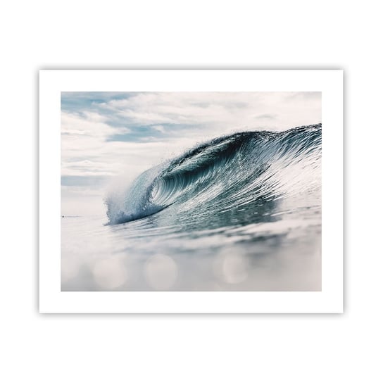 Obraz - Plakat - Wodny szczyt - 50x40cm - Fala Morska Morze Ocean - Foto Plakaty bez ramy do Salonu Sypialni ARTTOR ARTTOR
