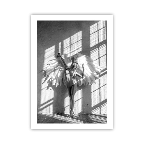 Obraz - Plakat - Wprost z nieba - 50x70cm - Kobieta Modelka Taniec - Nowoczesny modny obraz Plakat bez ramy do Salonu Sypialni ARTTOR ARTTOR
