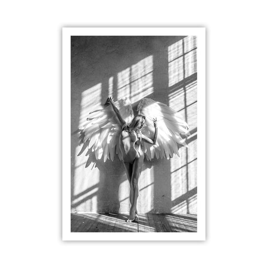 Obraz - Plakat - Wprost z nieba - 61x91cm - Kobieta Modelka Taniec - Foto Plakaty na ścianę bez ramy - Plakat do Salonu Sypialni ARTTOR ARTTOR