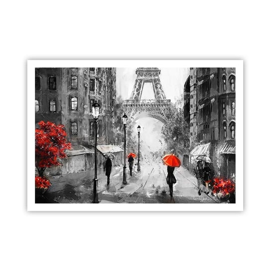 Obraz - Plakat - Wszystkie drogi prowadzą do niej - 100x70cm - Miasto Paryż Wieża Eiffla - Foto Plakaty bez ramy na ścianę do Salonu Sypialni ARTTOR ARTTOR