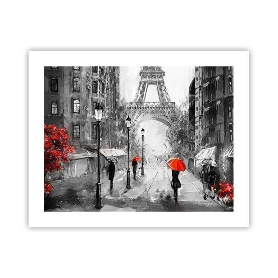 Obraz - Plakat - Wszystkie drogi prowadzą do niej - 50x40cm - Miasto Paryż Wieża Eiffla - Foto Plakaty bez ramy do Salonu Sypialni ARTTOR ARTTOR