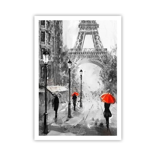 Obraz - Plakat - Wszystkie drogi prowadzą do niej - 70x100cm - Miasto Paryż Wieża Eiffla - Foto Plakaty bez ramy na ścianę do Salonu Sypialni ARTTOR ARTTOR