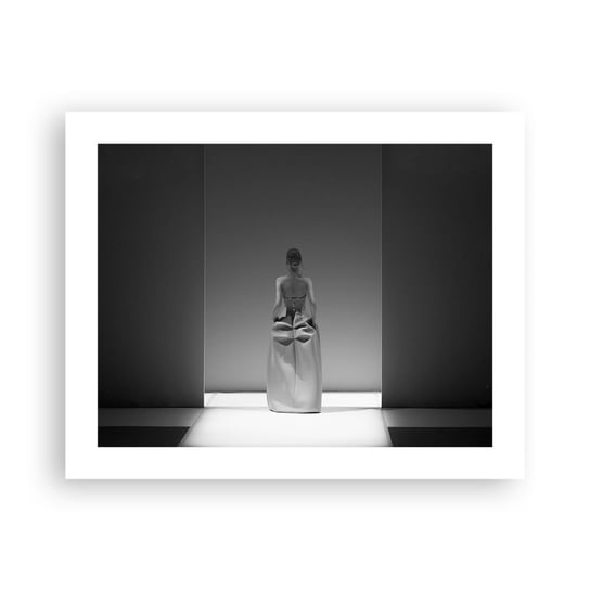 Obraz - Plakat - Wyrafinowana prostota - 50x40cm - Moda Kobieta Suknia - Foto Plakaty bez ramy do Salonu Sypialni ARTTOR ARTTOR