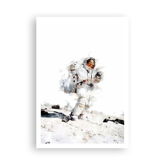 Obraz - Plakat - Wysłannik Ziemi - 70x100cm - Astronauta Kosmos Nasa - Foto Plakaty bez ramy na ścianę do Salonu Sypialni ARTTOR ARTTOR