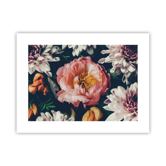 Obraz - Plakat - Z barokowym przepychem - 40x30cm - Kwiaty Piwonia Bukiet Kwiatów - Foto Plakaty na ścianę bez ramy - Plakat do Salonu Sypialni ARTTOR ARTTOR