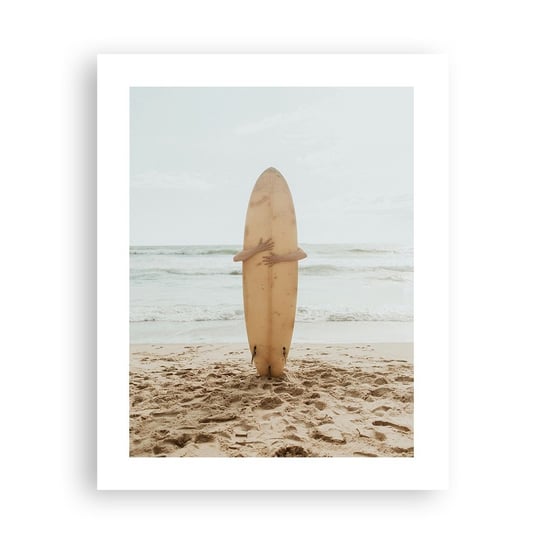 Obraz - Plakat - Z miłości do fal - 40x50cm - Surfing Plaża Sport - Foto Plakaty bez ramy do Salonu Sypialni ARTTOR ARTTOR