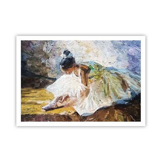 Obraz - Plakat - Z obrazu Degasa - 100x70cm - Baletnica Taniec Balet - Foto Plakaty bez ramy na ścianę do Salonu Sypialni ARTTOR ARTTOR