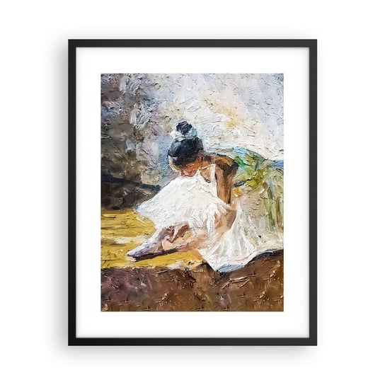 Obraz - Plakat - Z obrazu Degasa - 40x50cm - Baletnica Taniec Balet - Foto Plakaty w ramie koloru czarnego do Salonu Sypialni ARTTOR ARTTOR