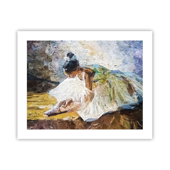Obraz - Plakat - Z obrazu Degasa - 50x40cm - Baletnica Taniec Balet - Foto Plakaty bez ramy do Salonu Sypialni ARTTOR ARTTOR