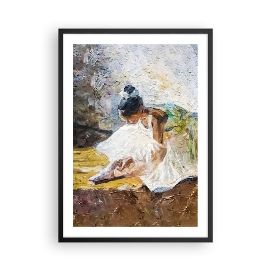 Obraz - Plakat - Z obrazu Degasa - 50x70cm - Baletnica Taniec Balet - Nowoczesny modny obraz Plakat czarna rama ARTTOR ARTTOR