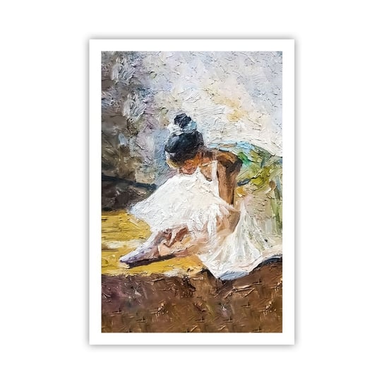 Obraz - Plakat - Z obrazu Degasa - 61x91cm - Baletnica Taniec Balet - Foto Plakaty na ścianę bez ramy - Plakat do Salonu Sypialni ARTTOR ARTTOR