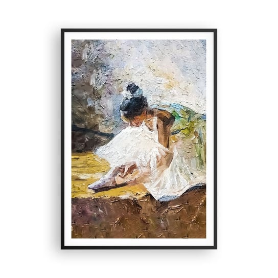 Obraz - Plakat - Z obrazu Degasa - 70x100cm - Baletnica Taniec Balet - Foto Plakaty w ramie koloru czarnego do Salonu Sypialni ARTTOR ARTTOR