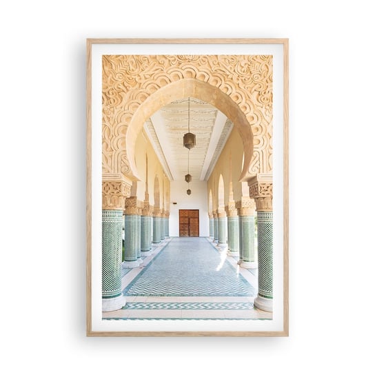 Obraz - Plakat - Z opowieści Szeherezady - 61x91cm - Kolumny Meczet Architektura - Foto Plakaty na ścianę w ramie jasny dąb - Plakat do Salonu Sypialni ARTTOR ARTTOR