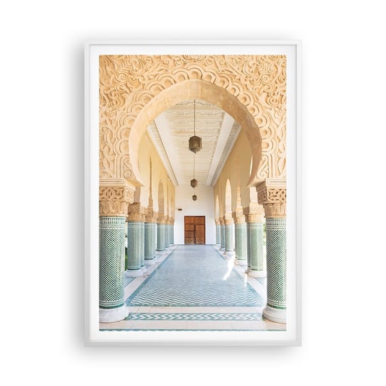 Obraz - Plakat - Z opowieści Szeherezady - 70x100cm - Kolumny Meczet Architektura - Foto Plakaty w ramie koloru białego do Salonu Sypialni ARTTOR ARTTOR