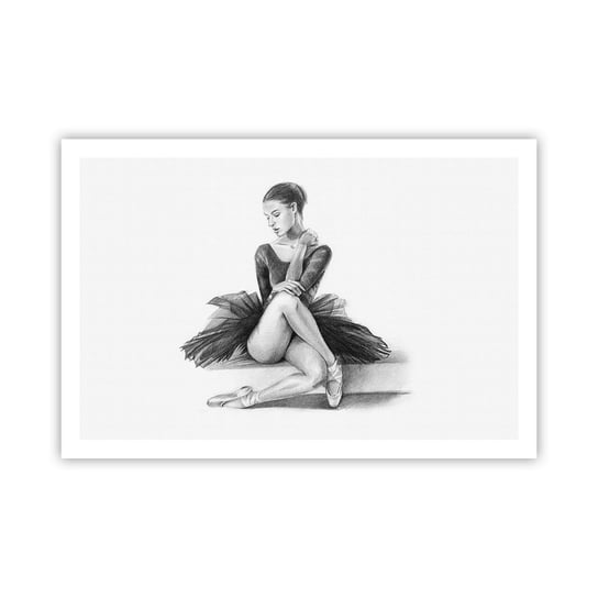 Obraz - Plakat - Zaczarowana tańcem - 91x61cm - Baletnica Taniec Balet - Foto Plakaty na ścianę bez ramy - Plakat do Salonu Sypialni ARTTOR ARTTOR