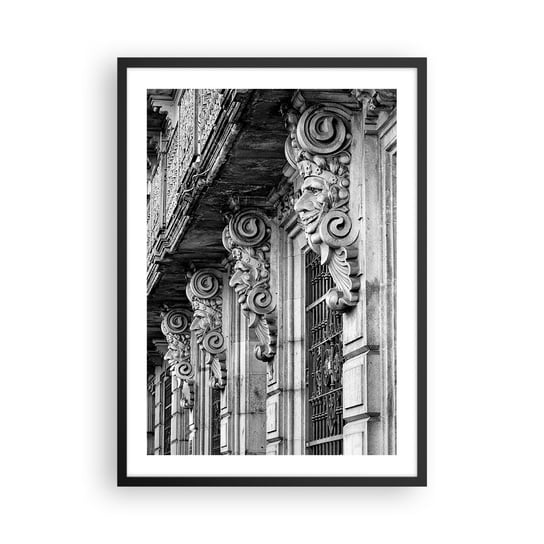 Obraz - Plakat - Zadziwiająca Barcelona - 50x70cm - Architektura Rzeźby Barcelona - Nowoczesny modny obraz Plakat czarna rama ARTTOR ARTTOR