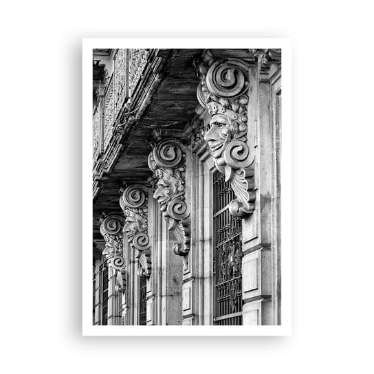 Obraz - Plakat - Zadziwiająca Barcelona - 70x100cm - Architektura Rzeźby Barcelona - Foto Plakaty bez ramy na ścianę do Salonu Sypialni ARTTOR ARTTOR
