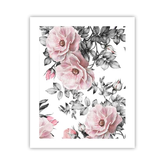 Obraz - Plakat - Zagubić się w kwiatach róż - 40x50cm - Kwiaty Róża Ogród - Foto Plakaty bez ramy do Salonu Sypialni ARTTOR ARTTOR