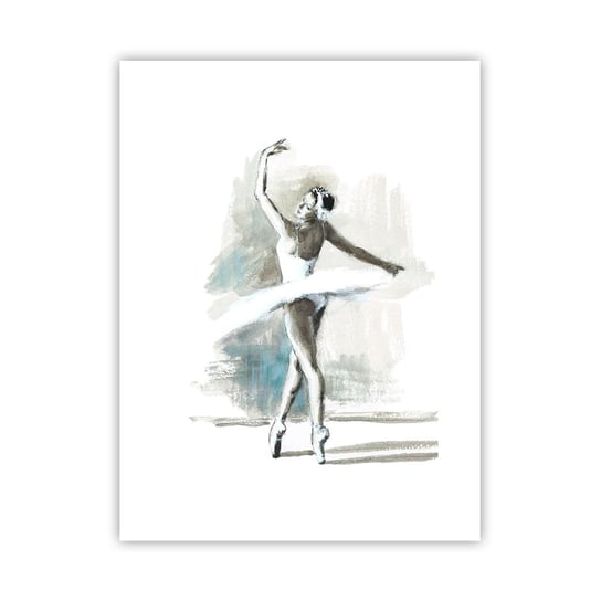 Obraz - Plakat - Zaklęta w łabędzia - 30x40cm - Baletnica Taniec Balet - Foto Plakaty na ścianę bez ramy - Plakat do Salonu Sypialni ARTTOR ARTTOR